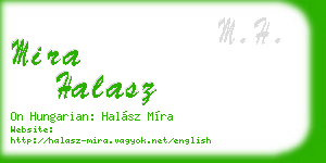 mira halasz business card